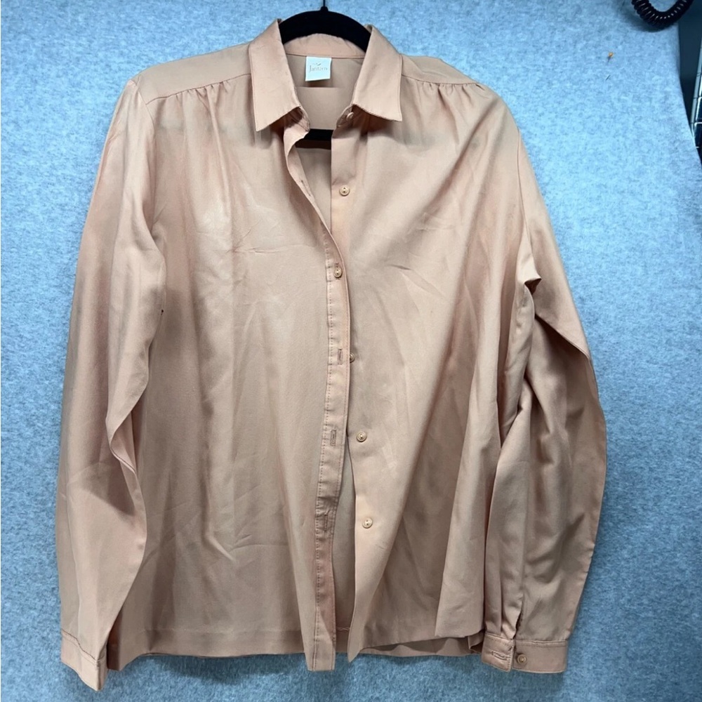 Jantzen Peach Button Down Shirt